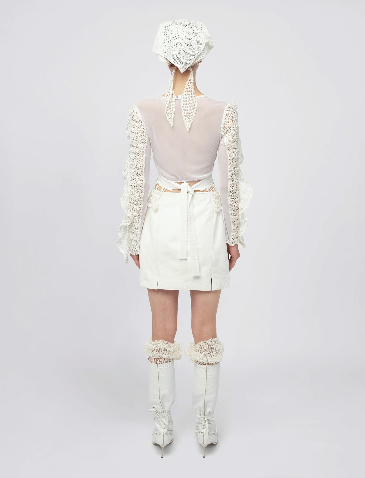 CROCHET LONG SLEEVE TOP