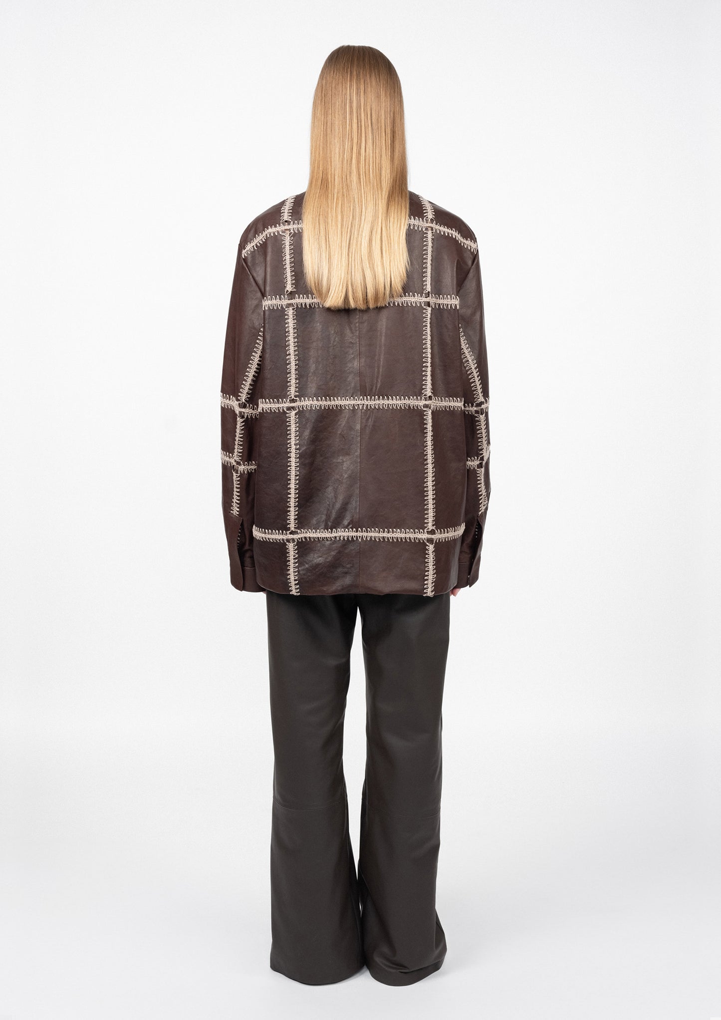 STITCHED LEATHER JACKET