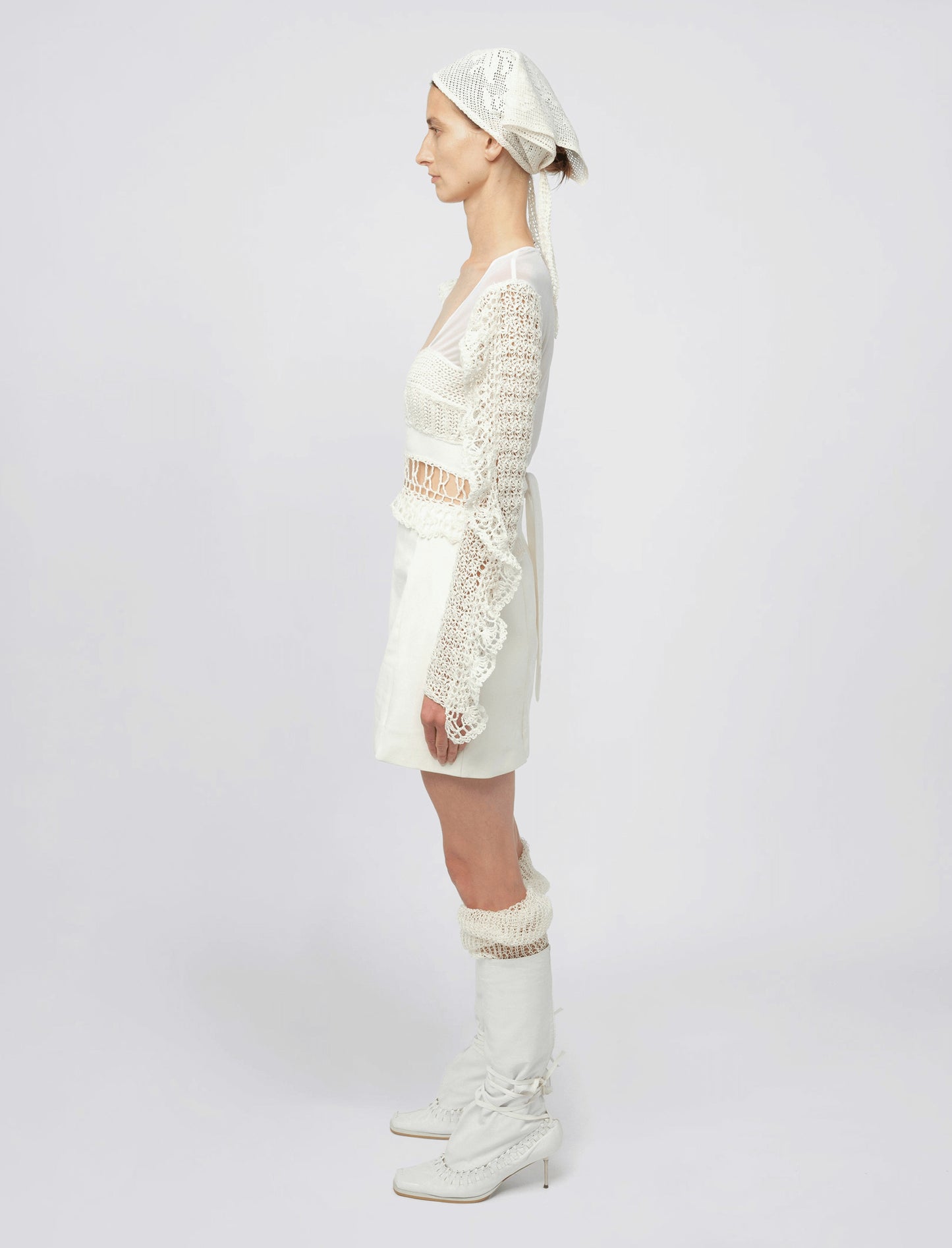 CROCHET LONG SLEEVE TOP