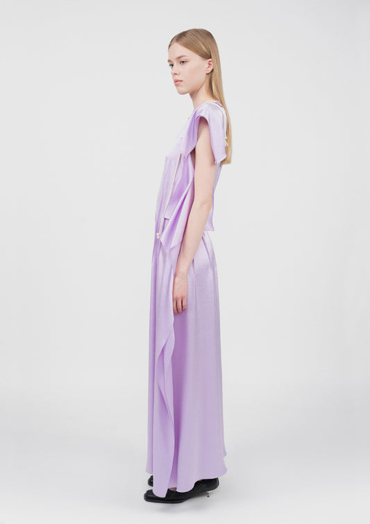 SILKY PANEL DRESS