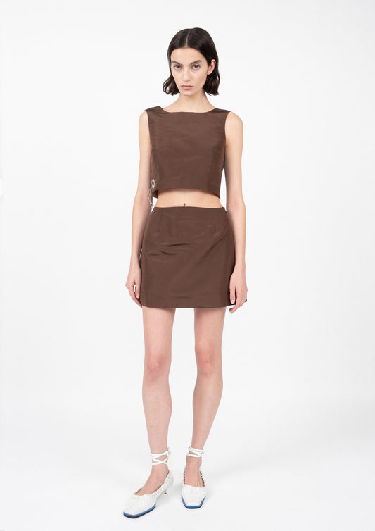 SILK MINI SKIRT