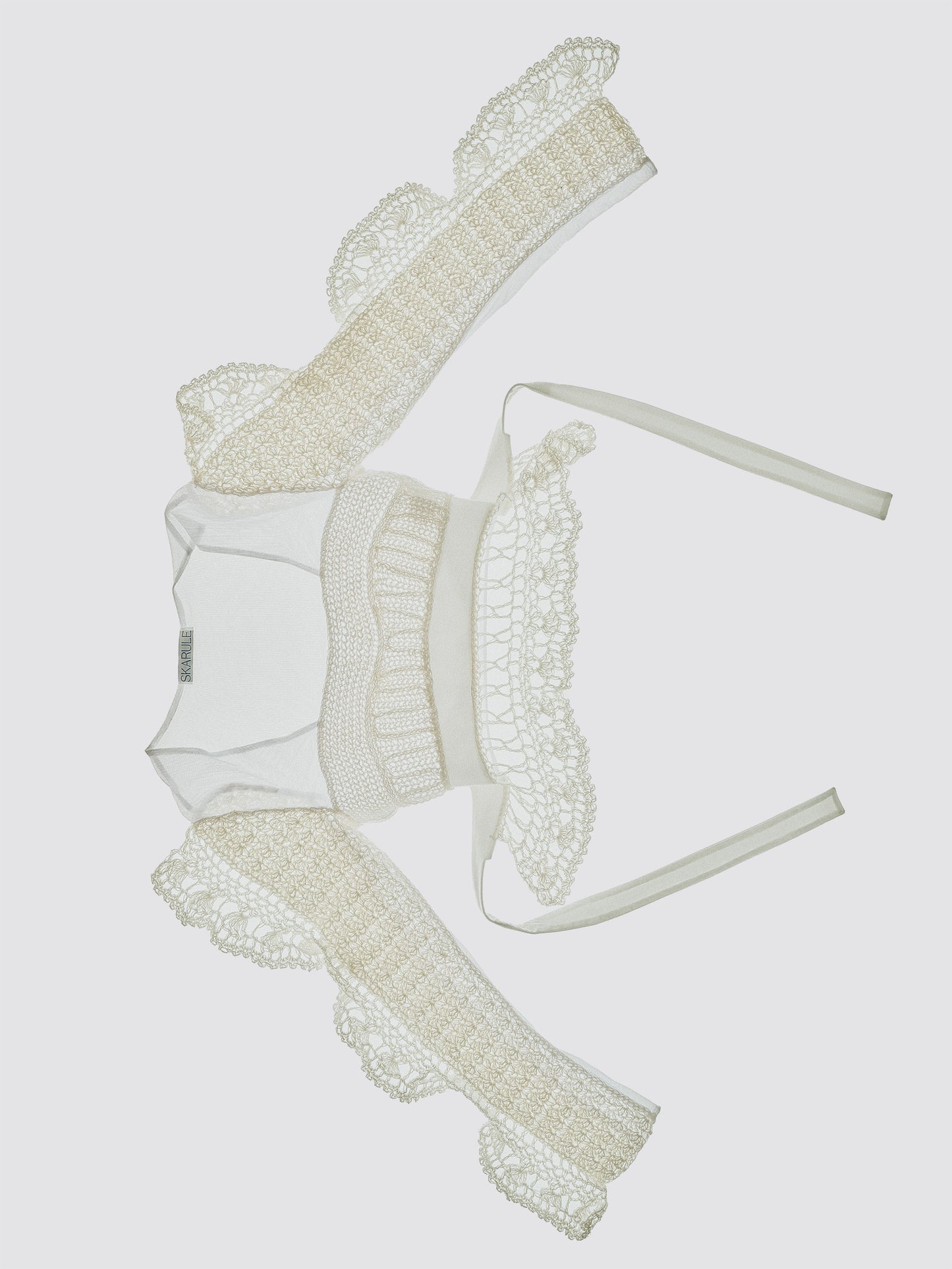 CROCHET LONG SLEEVE TOP